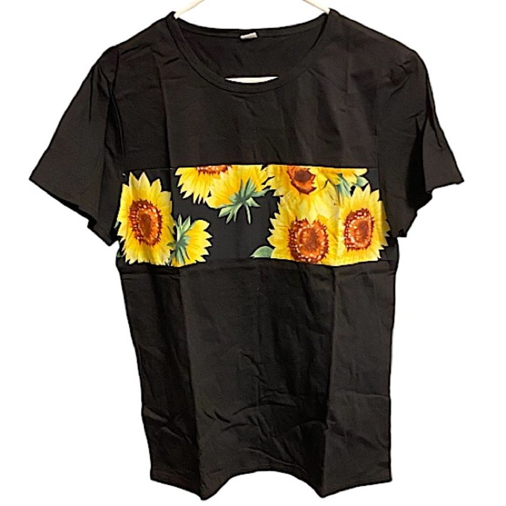Hippie Mens Size Small T-shirt New Retro Southern Sunflower Fairy Garden